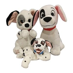 Disney 101 Dalmatians Plush Lot of 3 – Disney Baby + Beanbag Puppy Set
